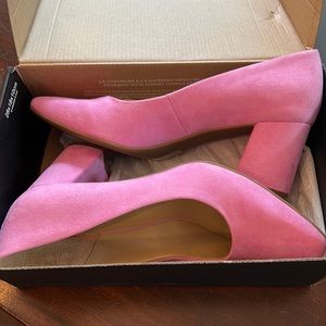 NWT pink block heels